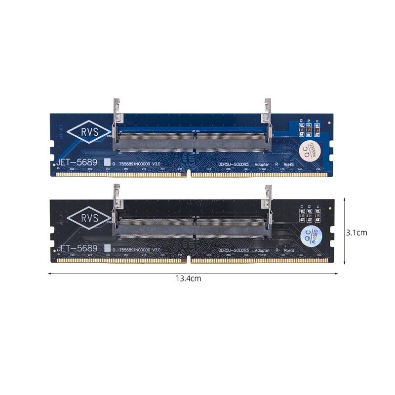 อะแดปเตอร์ DDR5แล็ปท็อปเป็นหน่วยความจำสำหรับเดสก์ท็อปแล็ปท็อป DDR5อะแดปเตอร์แปลงหน่วยความจำหน่วยความจำแบบถอดประกอบกับ SO-DIMM สำหรับคอมพิวเตอร์พีซี