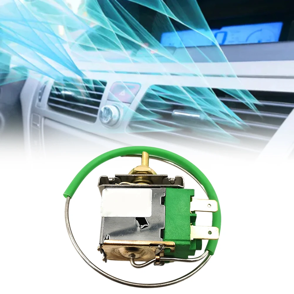 Car Air Conditioning Thermostat 12V 24V Mechanical For Temperature Control Switch Adjustable Sensor With Metal Housing And Coppe