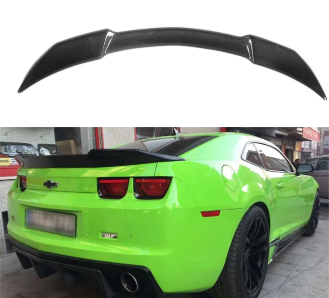 Real Forged Carbon Fiber / FRP Car Rear Wing Trunk Lip Spoiler For Chevy Chevrolet Camaro ZL1 2010 2011 2012 2013