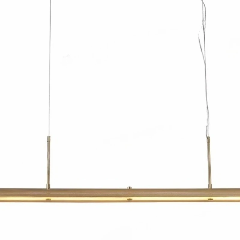 الإسبانية الحد الأدنى الرخام قلادة أضواء مطعم النحاس الثريات الطويلة مصمم غرفة الطعام جزيرة عداد تركيبات داخلية #5