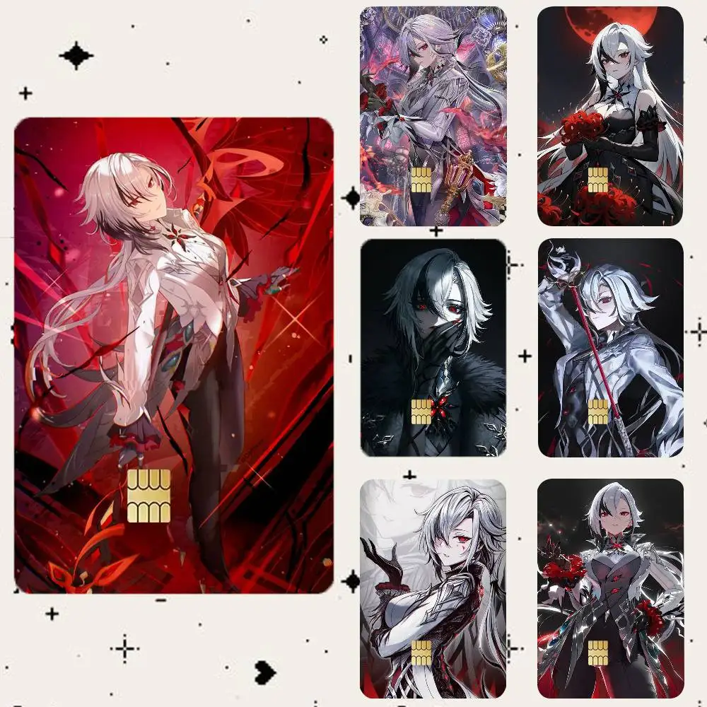 

Arlecchino G-Genshin HD Waterproof Card Skins Protective Stickers for Credit Bank Game Cards