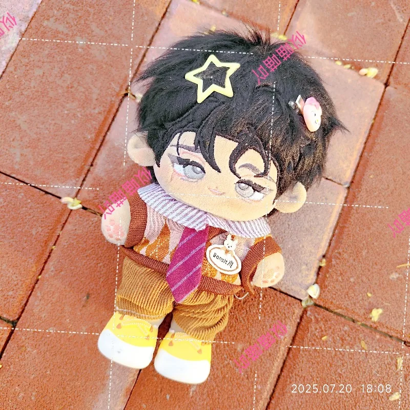 

Korea Comic Anime Attribute Handsome Boy Plush Doll Dress Up Clothes Cotton Stuffed Body Plushies Figures Xmas Gift 20cm