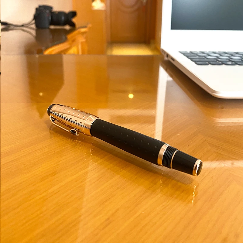 100% Brand New Luxury Black Classic Fountain Ball Ball Pen Signature Pen Office School Writing Supplies Office Stationery 96632