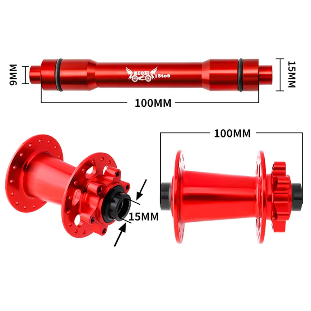 1PCS Thru Axle Adapter 12 to 9mm 110 135 142 148mm 15 To 9 100mm Thru Axle To Quick Release For MTB Road Bike Front Rear Wheel