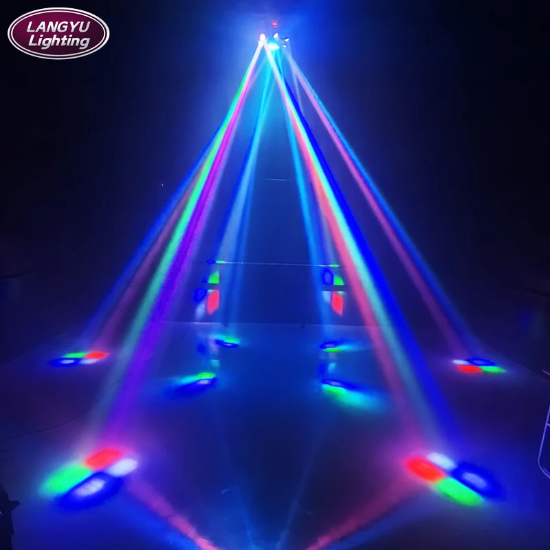 Imagem -05 - Led Moving Head Beam Light Cabeça em Rgbw Beam Laser Strobe Light Full Color Disco Party Par Dmx 10*10w Novo