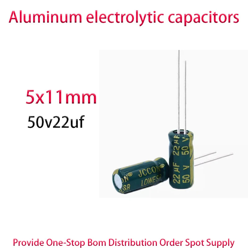 

50v22uf 5x11mm 500PCS Direct insertion Aluminum electrolytic capacitors