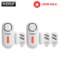 KERUI 120DB Wireless Door/Window Entry Security Burglar Sensor Alarm PIR Magnetic Smart Home Garage System Remote Control Led