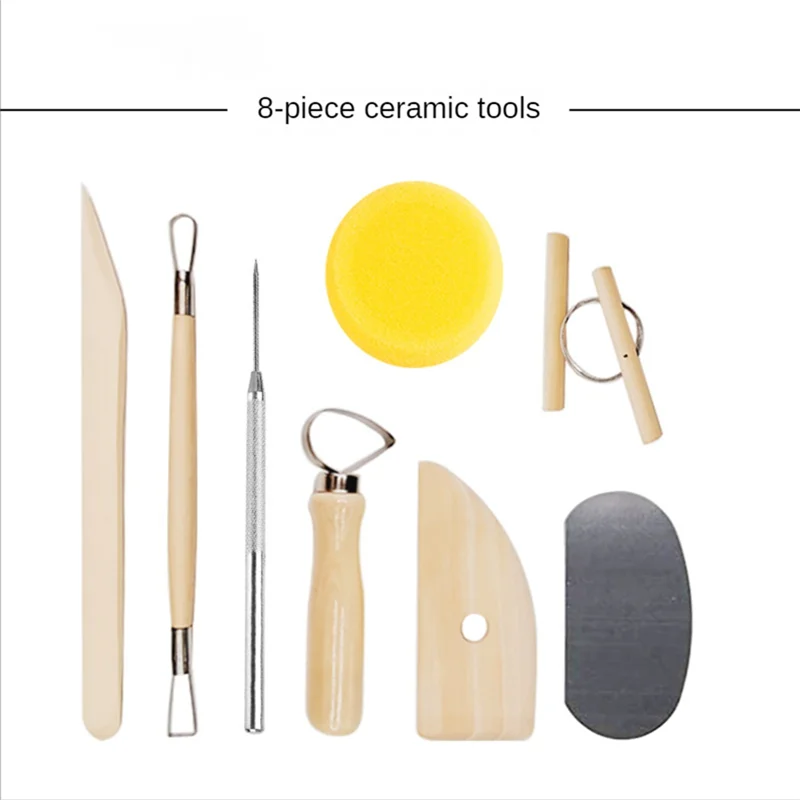ABGG-Coltello da intaglio in argilla morbida Strumenti per la produzione di argilla Strumenti per ceramica in argilla per bambini Adulti e artisti Arti plastiche