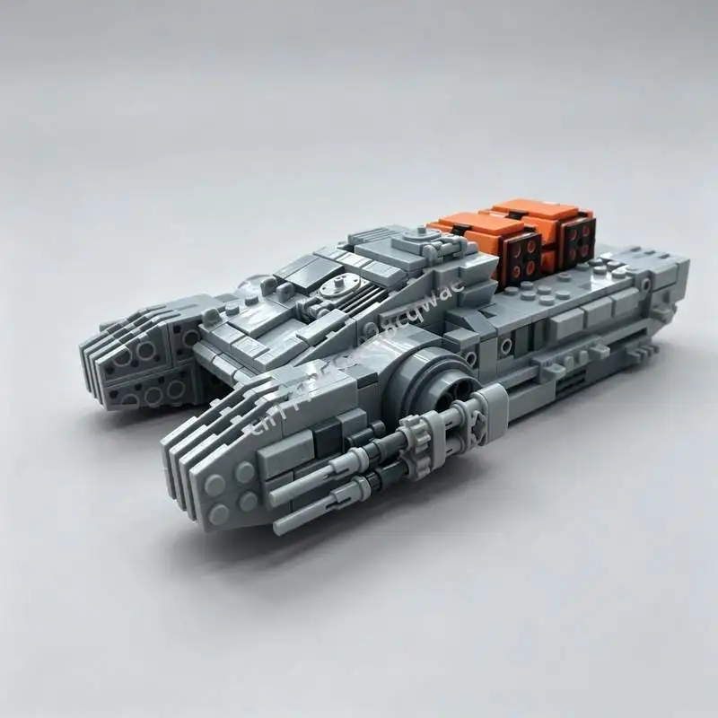 NEW 635Parts Space Hover Tank MOC Building Blocks Model Custom DIY Assembly Creative Sci-Fi Armored Vehicle Toy Collection Gifts