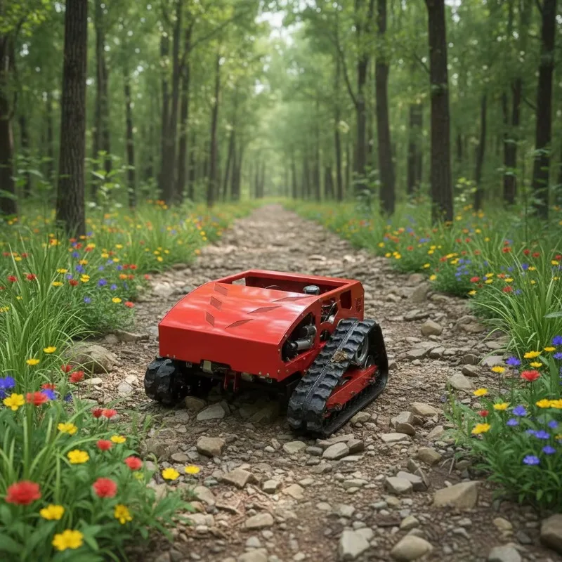 Remote Zero Turn Mower 7.5HP High Accuracy Rotary Blade Mulching Grass Disposal Heavy Duty Durable Industrial Custom