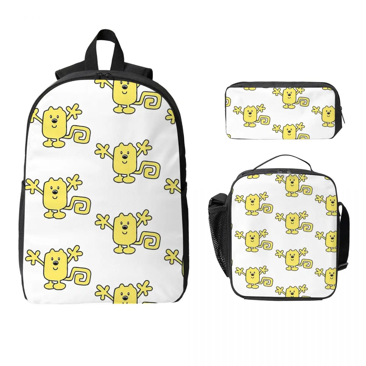 

Wow Wow Wubbzy Backpack Backpack Student Boys Girls BookBag School Bag Laptop Shoulder Bags 3ps Insulated Lunch Bag Pencil Case