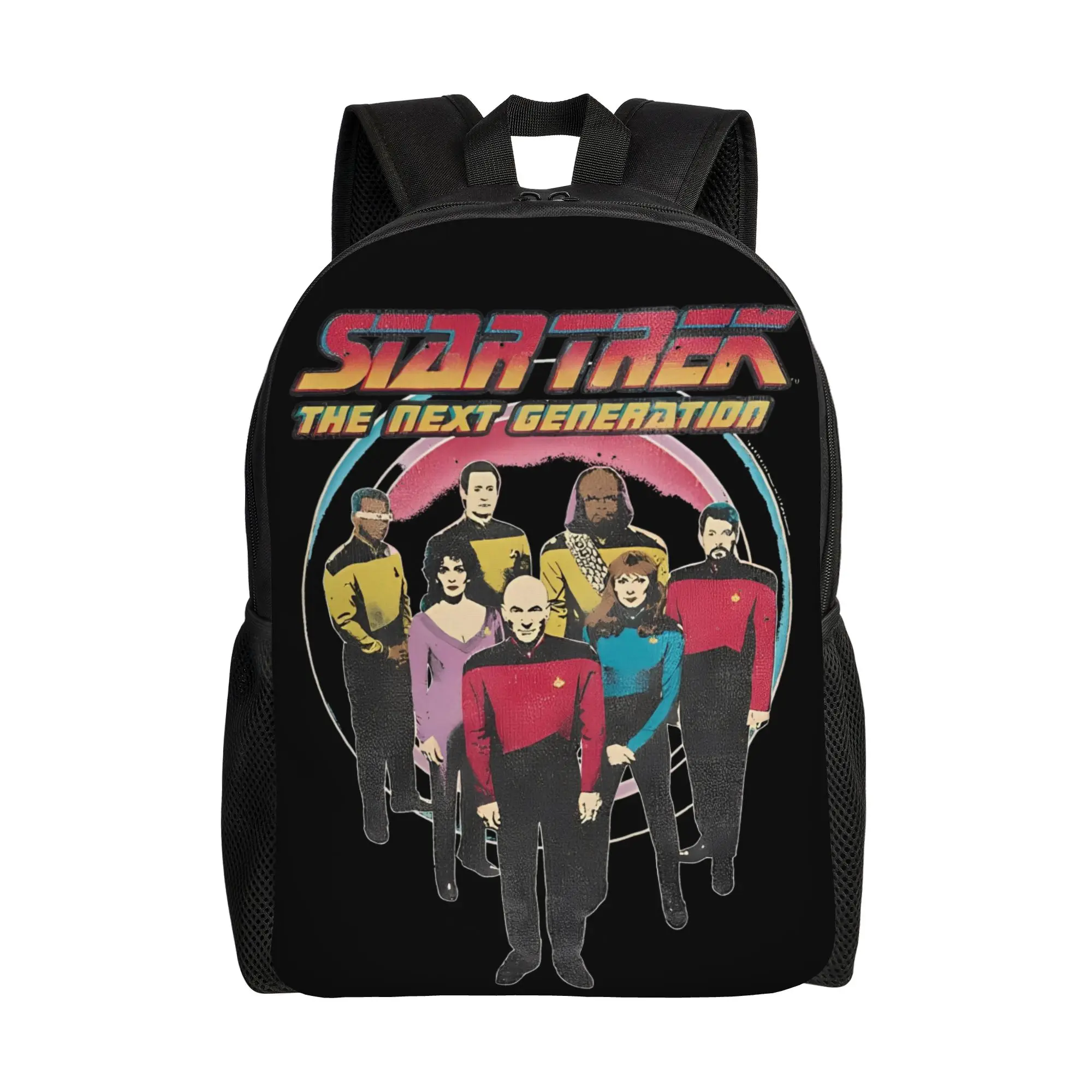 

Рюкзак Stars Treks The Next Generation в винтажном стиле для подростков, для учебы и работы, городской рюкзак для мужчин и женщин, сумка через плечо для колледжа