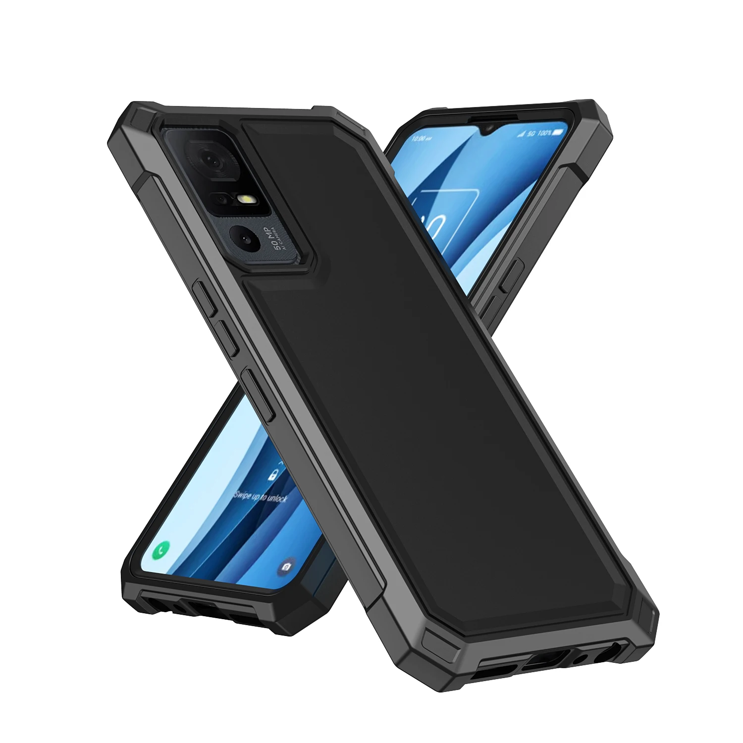 For TCL 40 NTXPAPER 5G Heavy Duty Case Full Body Shockproof Impact Rugged Cover Silicone TPU Bumper