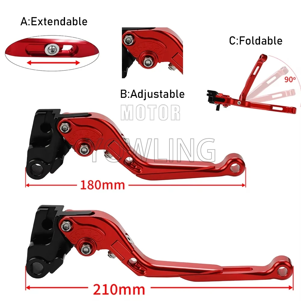 ZX7R Motorcycle Accessories Folding Adjustable Brake Clutch Levers Handle Lever CNC FOR KAWASAKI ZX 7R ZX-7R 1989-2003 2002 2001 view 5