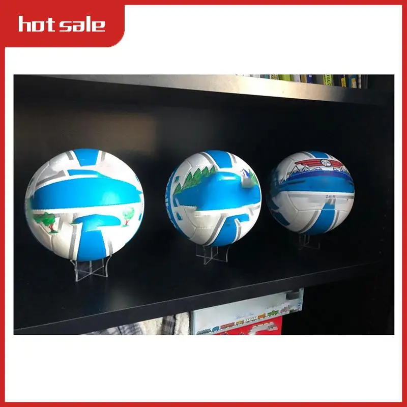 

A33R-Acrylic Basketball Football Volleyball Display Stand Ball Holder Multi-Color Basketball Display Stand