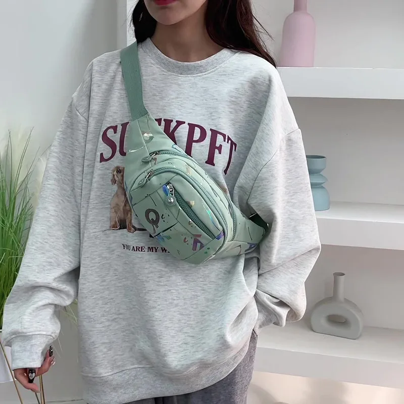 Mode Heißer Stanzen Buchstaben Laufen Outdoor Brust Tasche Sport Taille Taschen Multifunktionale Frauen Wasserdichte Umhängetaschen Umhängetaschen