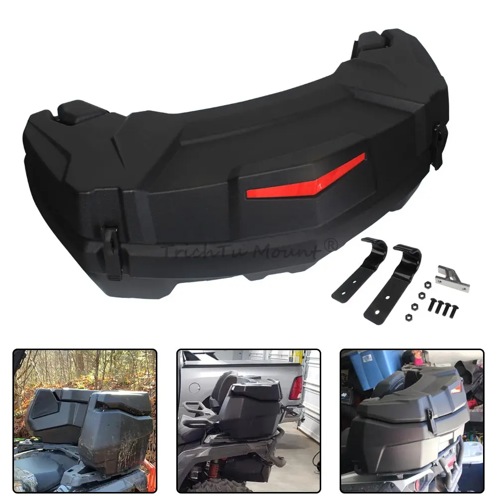 

Аксессуары для квадроциклов UTV 23 GAL, черный багажник, задний багажник, АБС-пластик, 86 л, подходит для Can-Am Commander Max 1000R 2018-2024