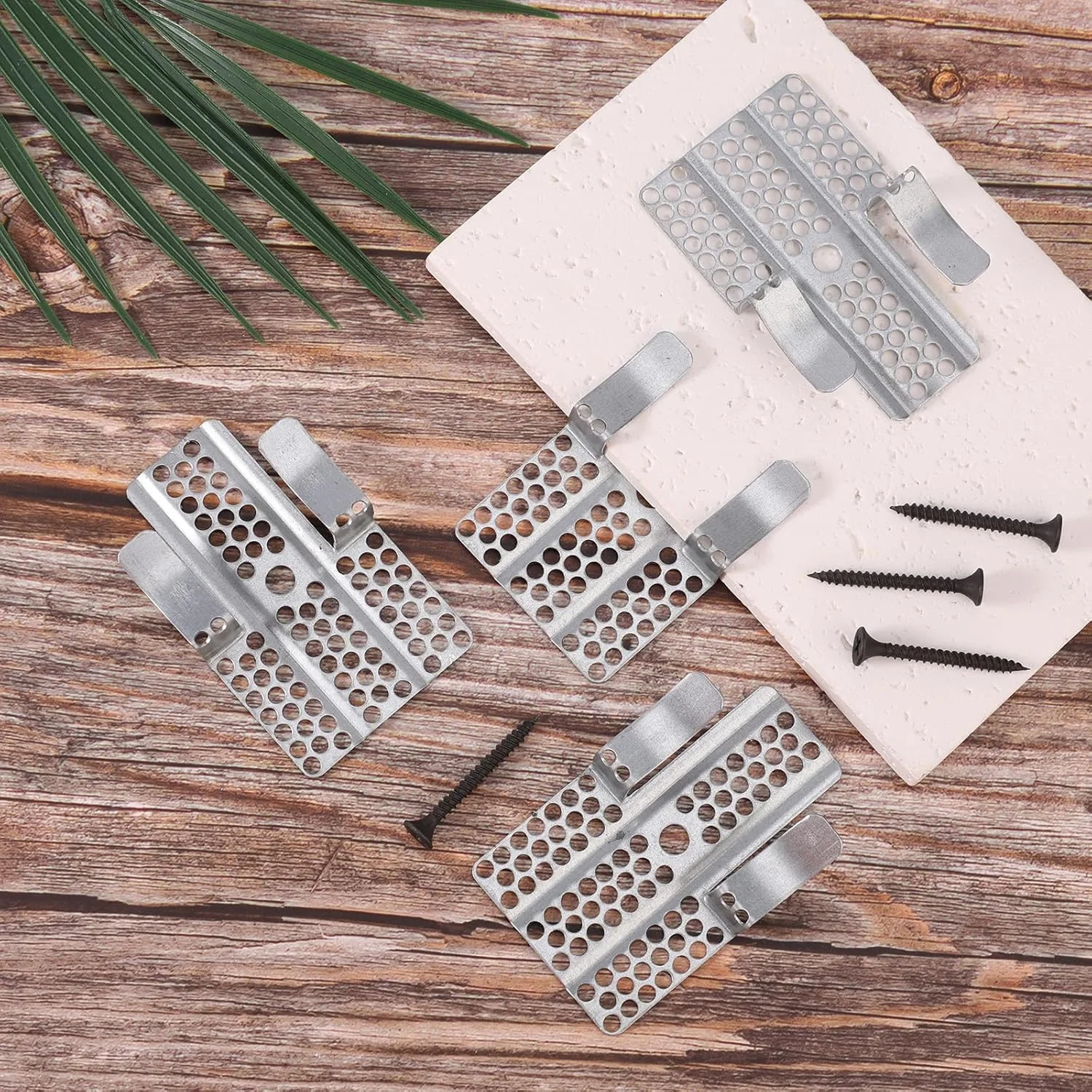 10/20pcs Drywall Repair Clips Heavy-Duty Drywall Repair Clips with 20/40cps Screws Wall Hole Patch Kit for Wood Steel Studs image 6