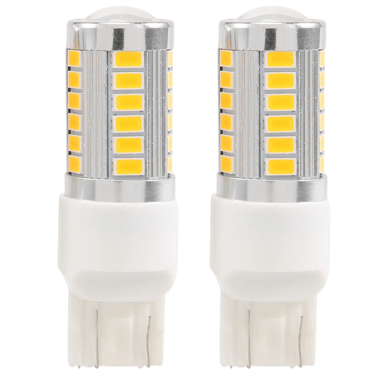 7443, T20 Led Bulbs Amber Yellow 900 Lumens Turn Signals Light Bulb