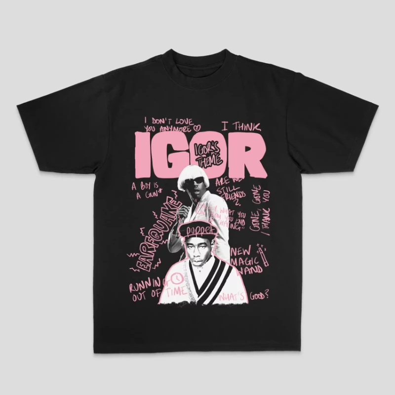 الأوروبية والأمريكية تايلر المرابط الخالق تايلور الراب الهيب هوب الأعلى شارع العليا رياضي عارضة الرجال تي شيرت زوجين نمط