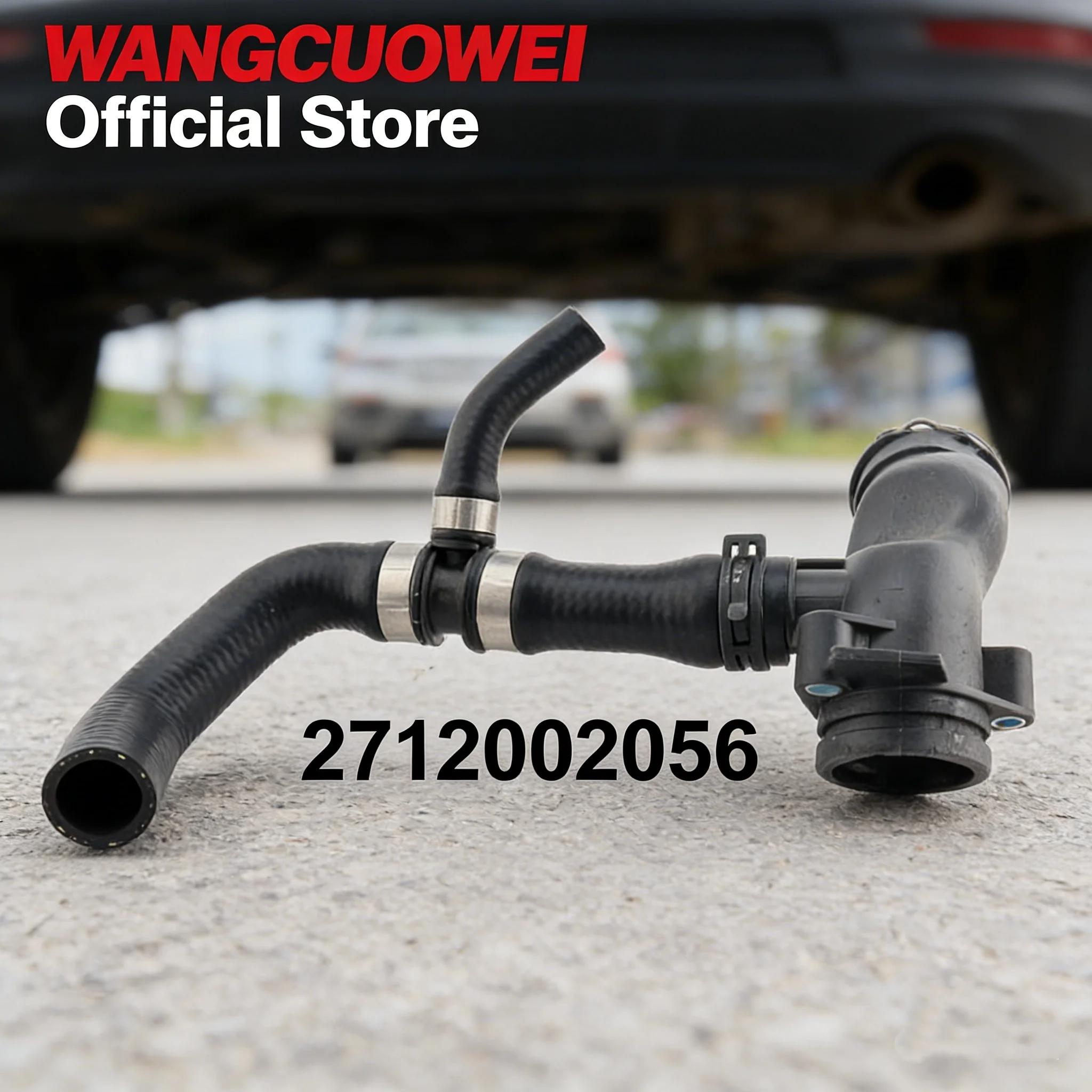 Engine Thermostat Coolant Pipe Connector  A2712002056 A2712002552 2712002056 2712002552 For Mercedes Benz W204 W212 M271