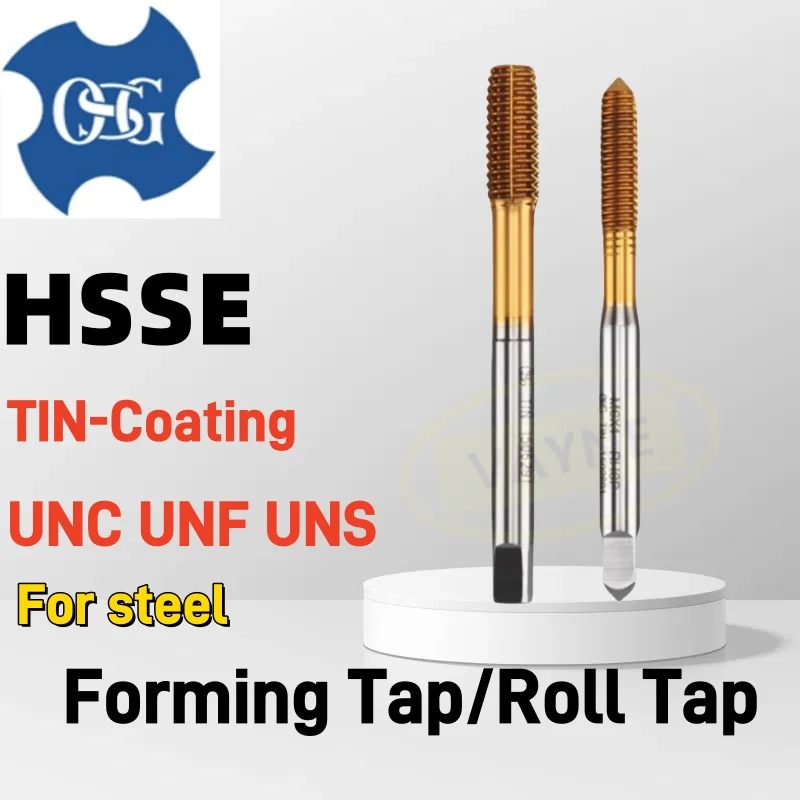 Japan OSG HSSE JIS Standard Forming Tap TIN Coated UNC UNF UNS2-56 3-48 4-40 8-32 3/16 10-24 1/4 5/16 3/8 Machine Thread Tap