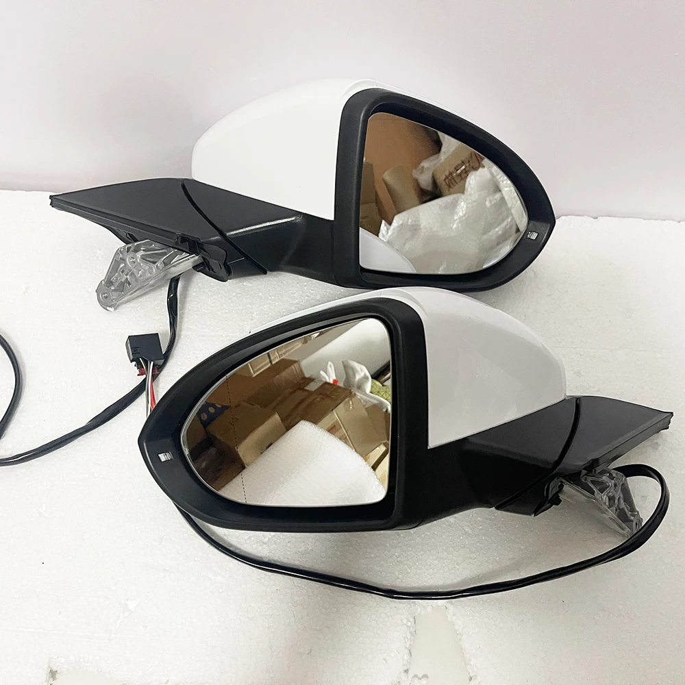 Car Electric Folding Rearview Mirror Assembly for VW Golf 7 MK7 2014-2020 5GG857507A Auto Electric Adjustment Heating Mirror