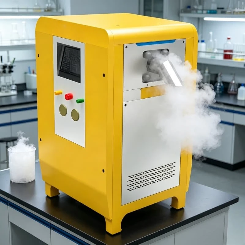 Dry Ice Maker Equipment Automatic Dry Ice Pellet Making Machine Customized 19mm Pellets for Electronic Control Panel Cleaning