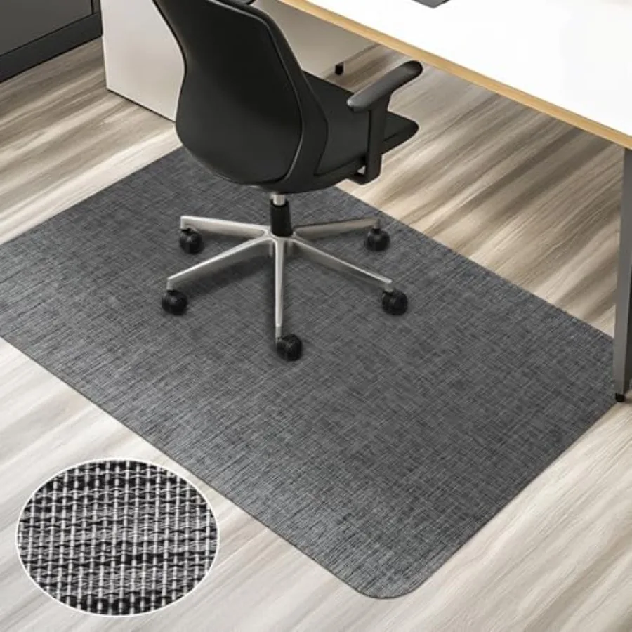 

Office Chair Mat for Hardwood Floor and Tile Floor 53" x 45"Heavy Duty ComputerandDesk Chair Mat for Rolling Chairs Hard Floor