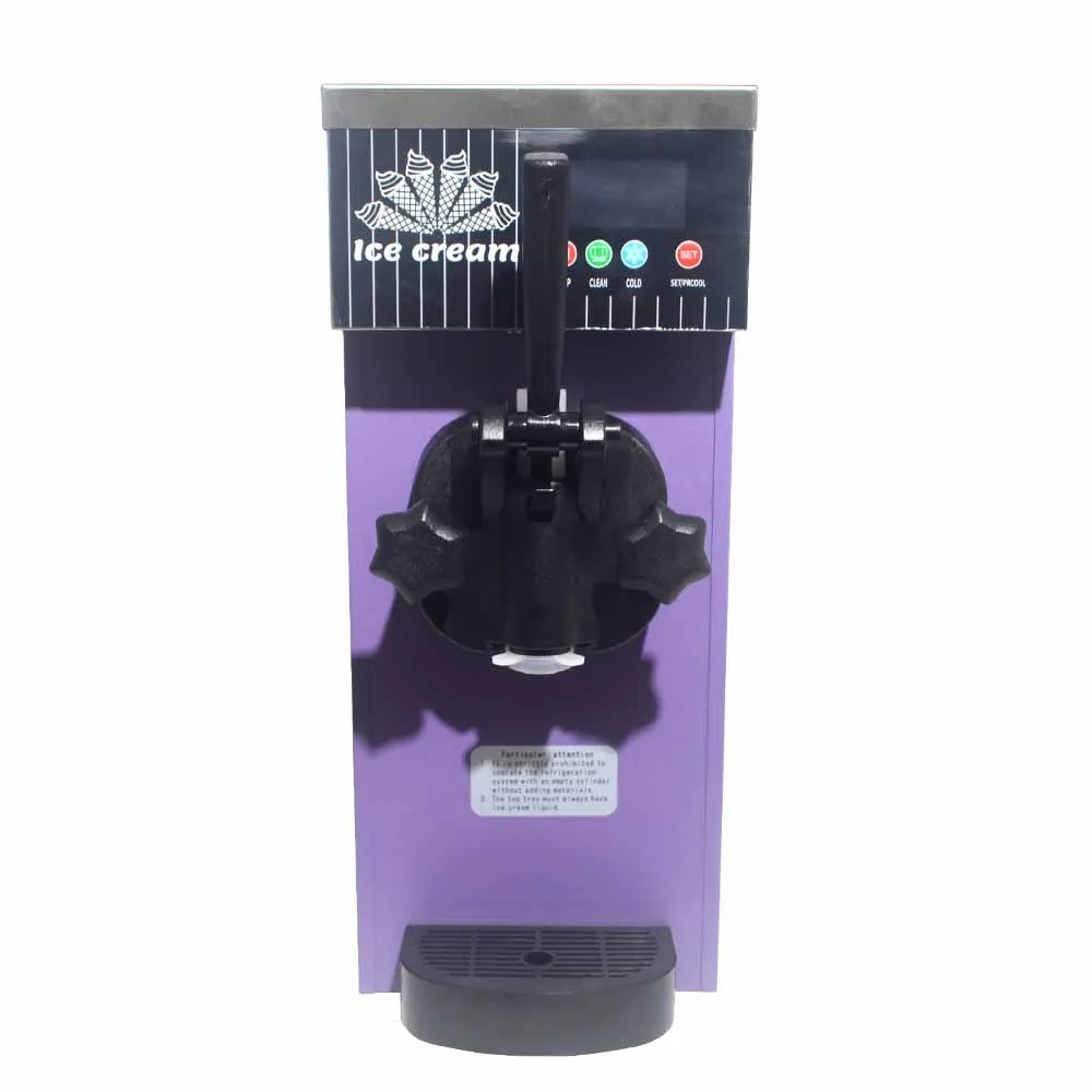 XEOLEO Commercial Automatic Soft Serve Ice Cream Machine Portable Table One Flavor Small Ice Cream Machine