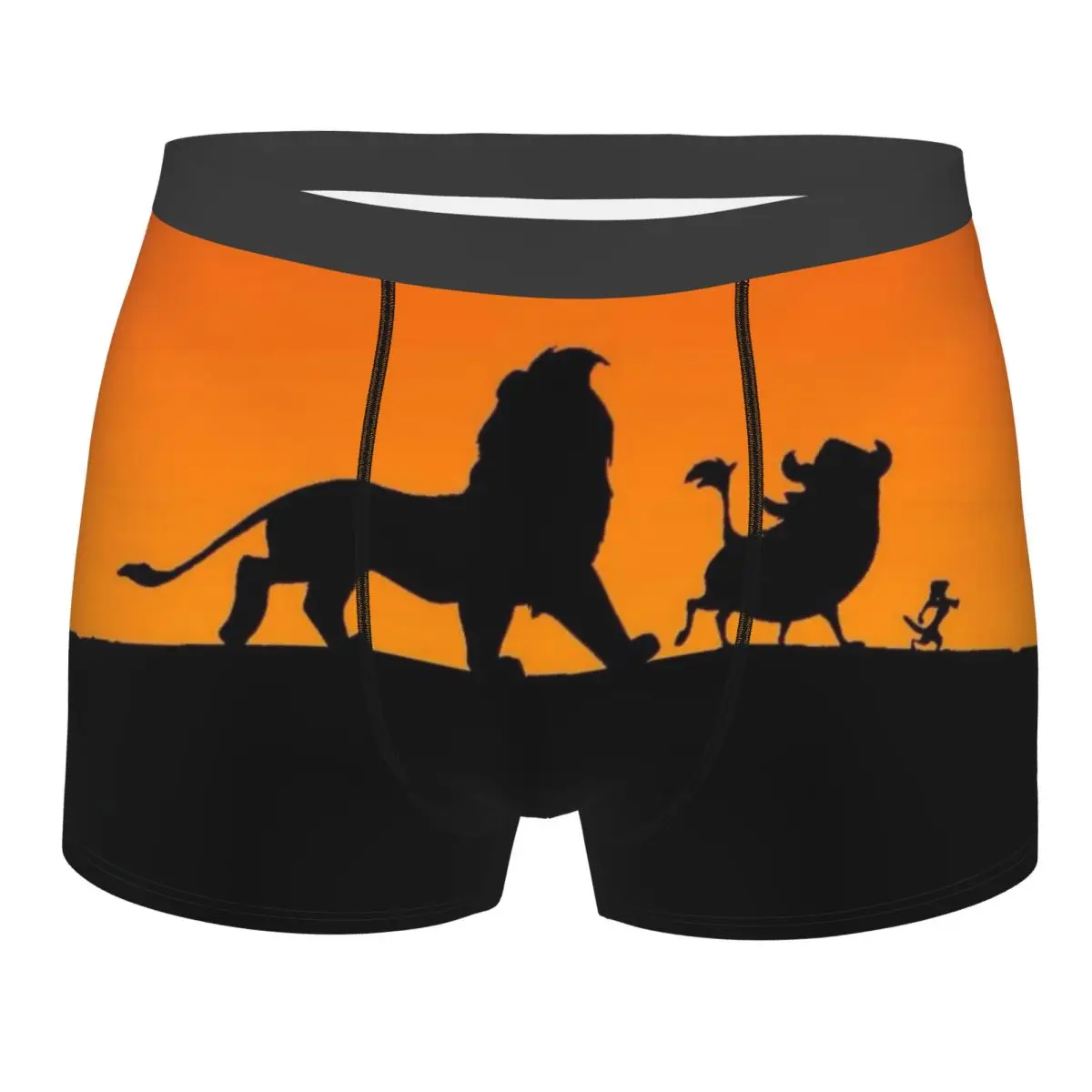 Custom Cartoon The Lion King Boxers Shorts Men's Hakuna Matata Briefs Underwear Funny Underpants