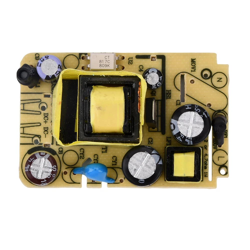 AC-DC 5V 2A Switching Module DC Power Supply Voltage Regulator Switch Circuit Bare Board Monitor LED Lights AC100-240V SMPS