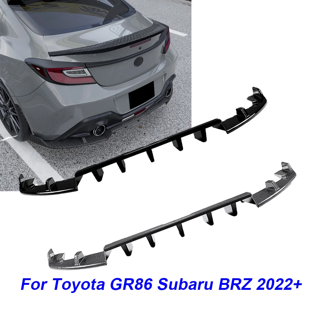 Rear Bumper Diffuser For Toyota GR86 Subaru BRZ 2022-2025 2DR Rear Lip Splitter Spoiler Protector Body Kit Accessories