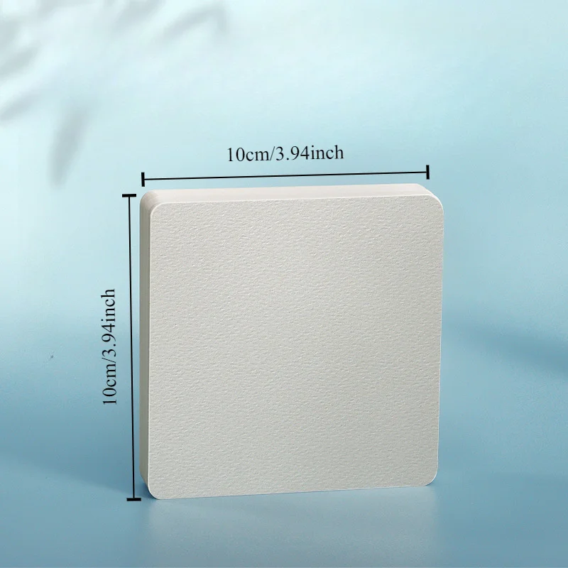 50pcs Watercolor Paper Postcard Art Painting Rectangular Circular Special Paper Medium Thick Double-sided Pattern Blank Drawing