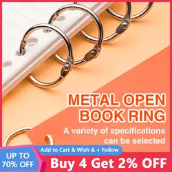 5/10Pcs 20-88mm Assorted Sizes Metal Loose Leaf Book Binder Rings For Diary Scrapbooks Albums Flashcards Curtain Documents