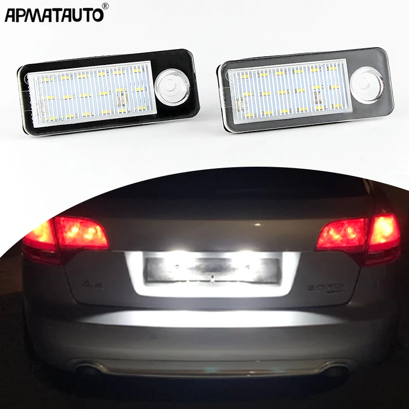

Led License Number Plate Light For Audi A6 C5 B4 Avant Wagon 1997-2005 Audi RS6 RS6 Plus 2003-2005 OEM:4B9943021 Car Accessories