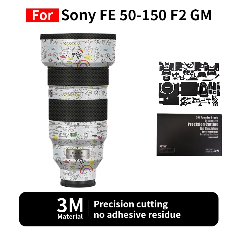 

Mebont для Sony 50150 мм кожа Sony FE 50-150 мм F2 GM наклейка на объектив камеры защитная пленка полная защита без остатков
