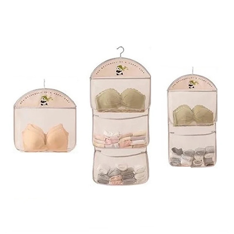 

Socks Underwear Storage Mesh Pocket Hanging Storage Bag Behind Door Organiser Storage Hanging Bag