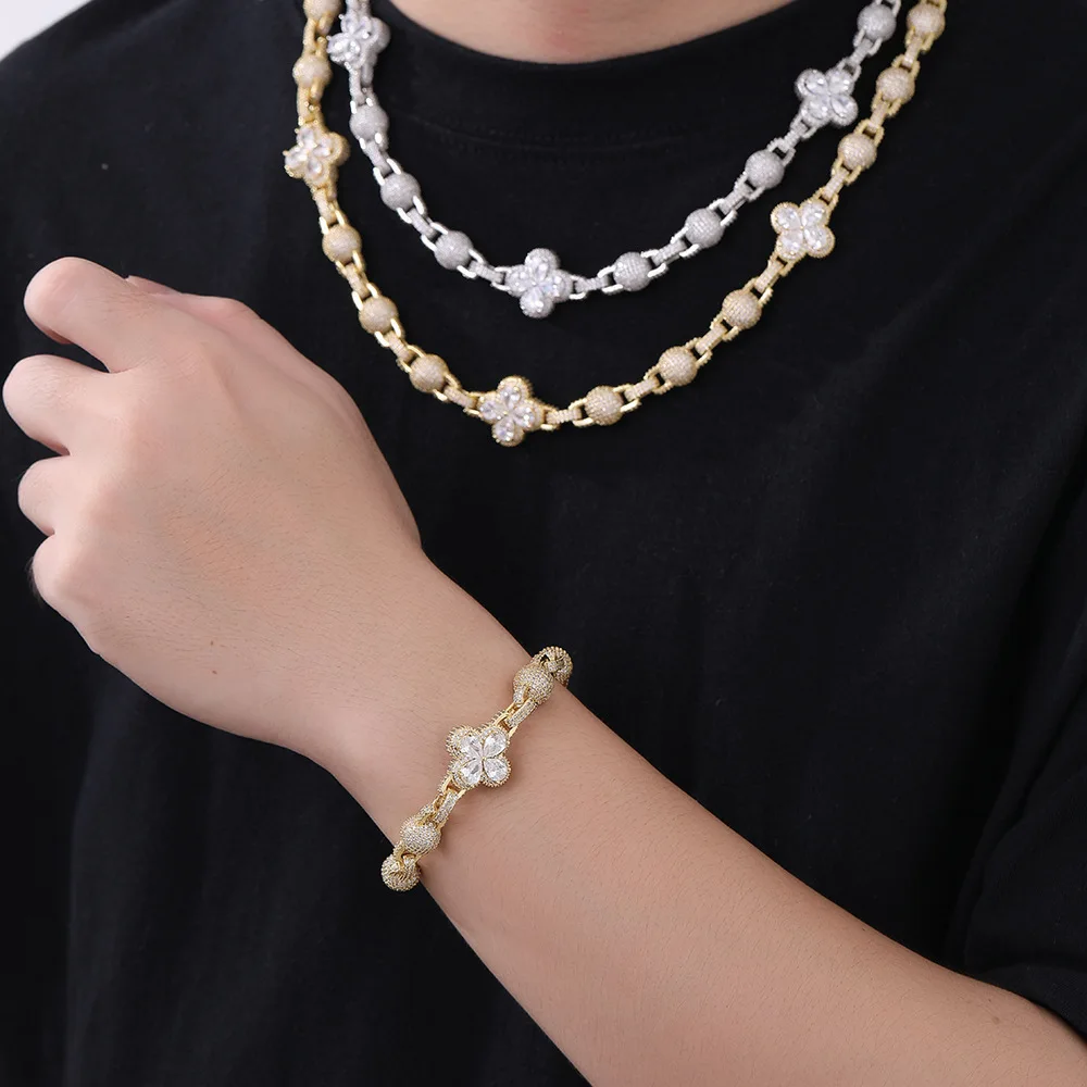 

Цепочка с геометрическим звеном и подвеской из циркона, модный аксессуар унисекс для стиля хип-хопа