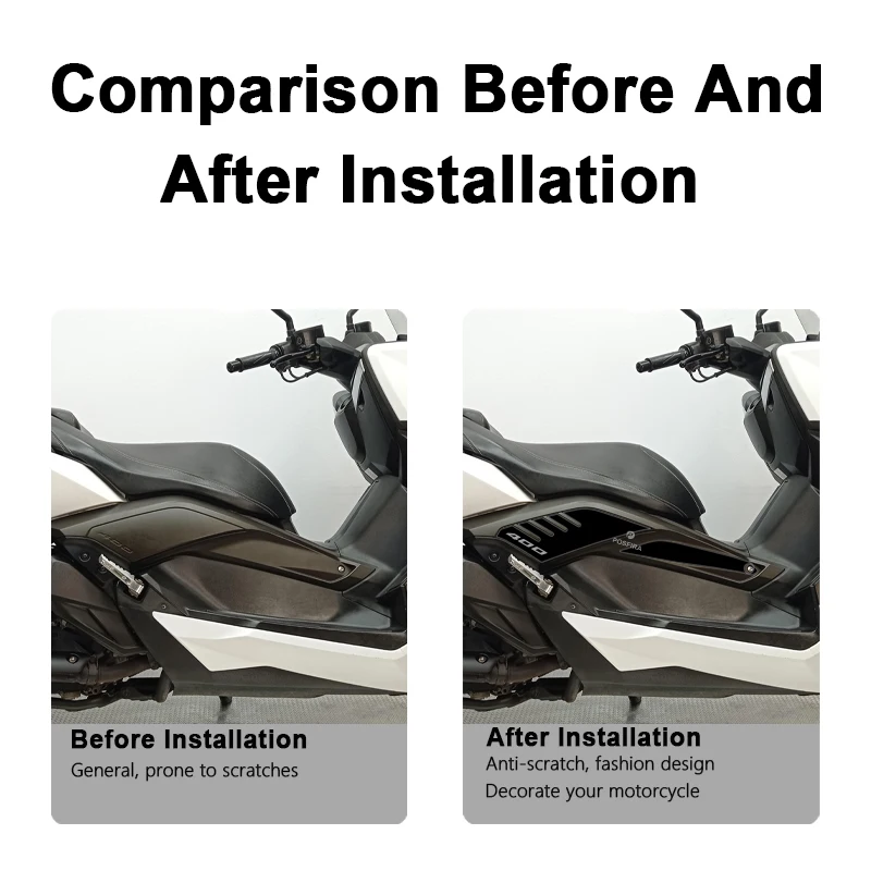 POSFIRA Motorcycle Sticker 3D Resin Decals for Yamaha Xmax 400 X max 400 Xmax400 2013 2014 2015 2016 Accessories