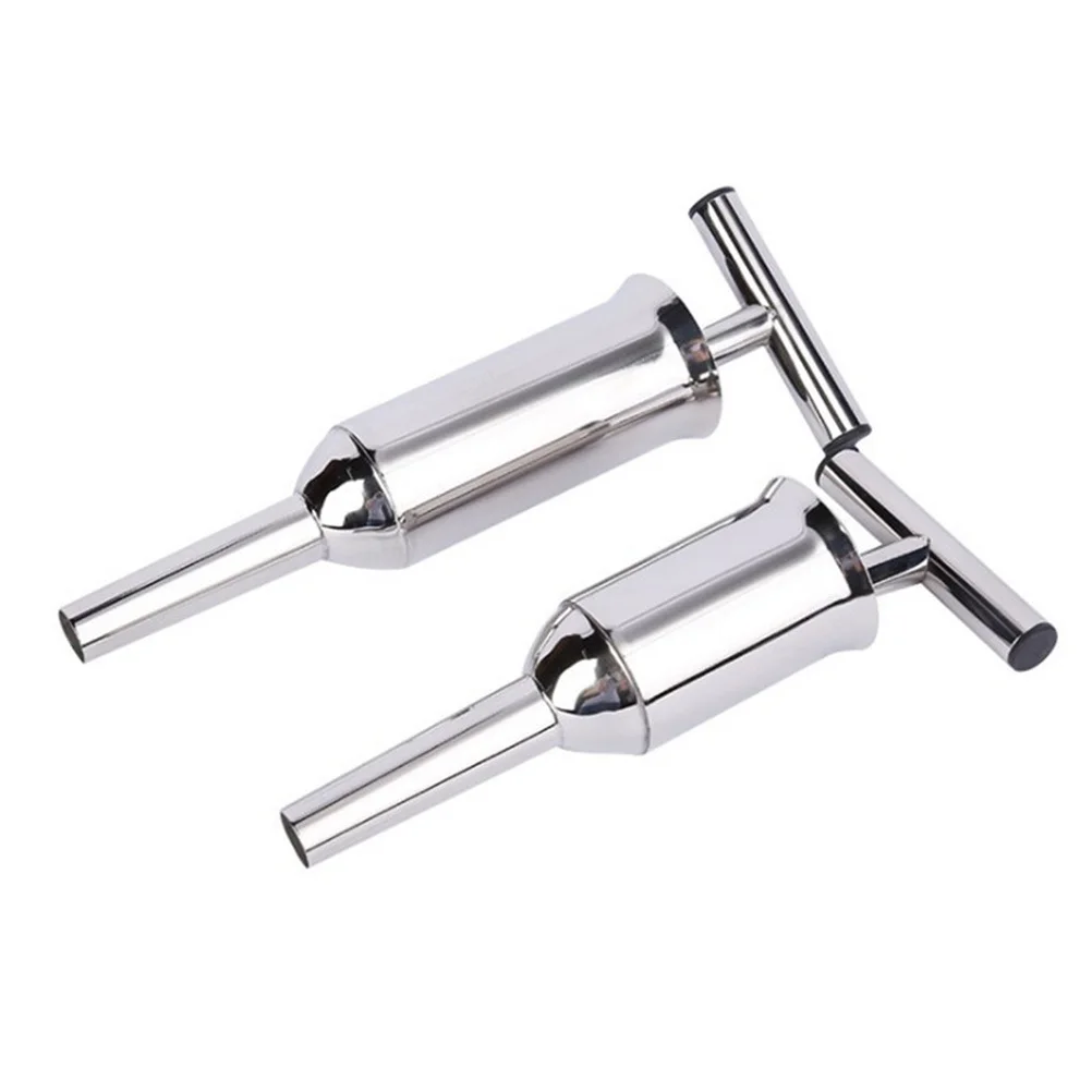 

Sausages Filling Tools Meat Stuffing Enema Stuffer Filler Suite Silver Steel Tube Maker