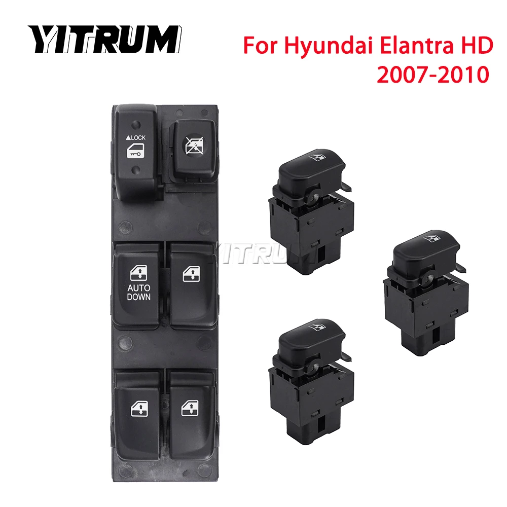 YITRUM 93580-2H000 93570-2H110 93570-2H1109P Electric Power Window Switch Button For Hyundai Elantra HD 2007 2008 2009 2010