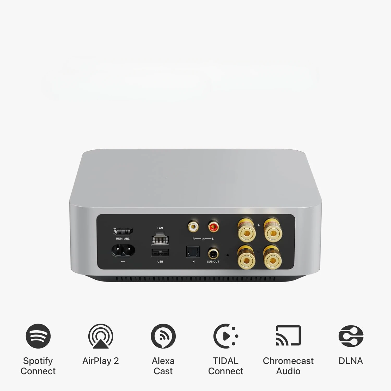 Multiroom Streaming Amplifier | Compatible with Chromecast, Alexa