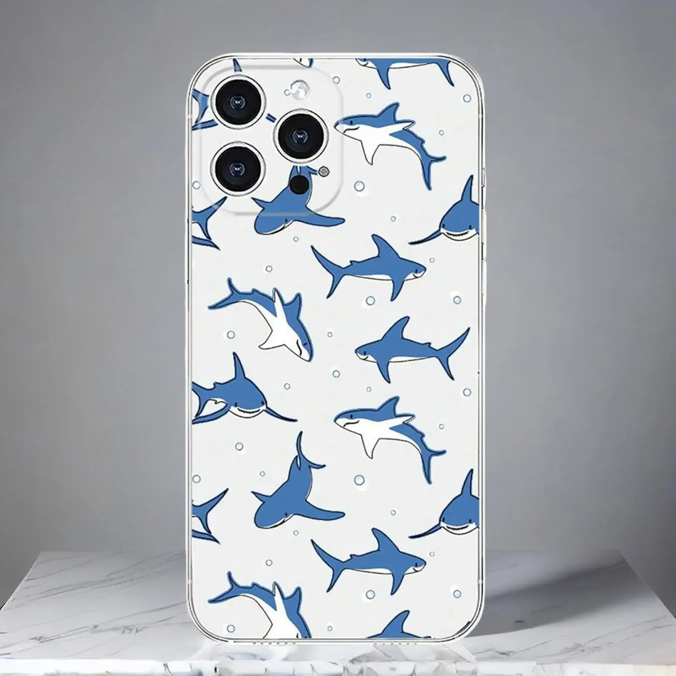 

Dolphin Pattern Phone Case, Decorative Phone Protector Cover Compatible with IPhone 16 Pro Max 15 Pro 14Plus 13 12 11