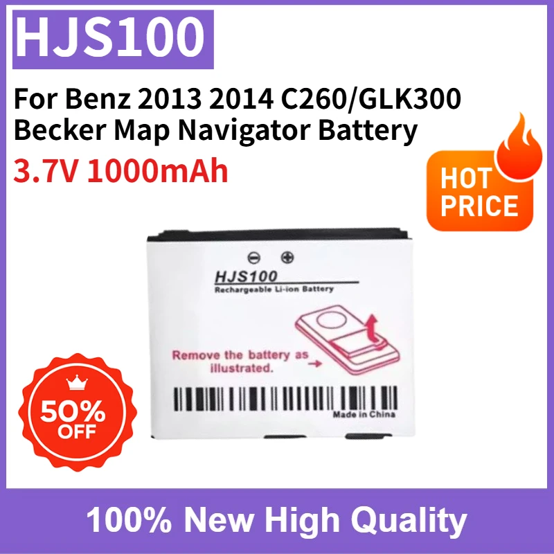 

100% New High Capacity Replaceable Battery HJS100 3.7V 1000mAh For Benz 2013 2014 C260/GLK300 Becker Map Navigator Battery