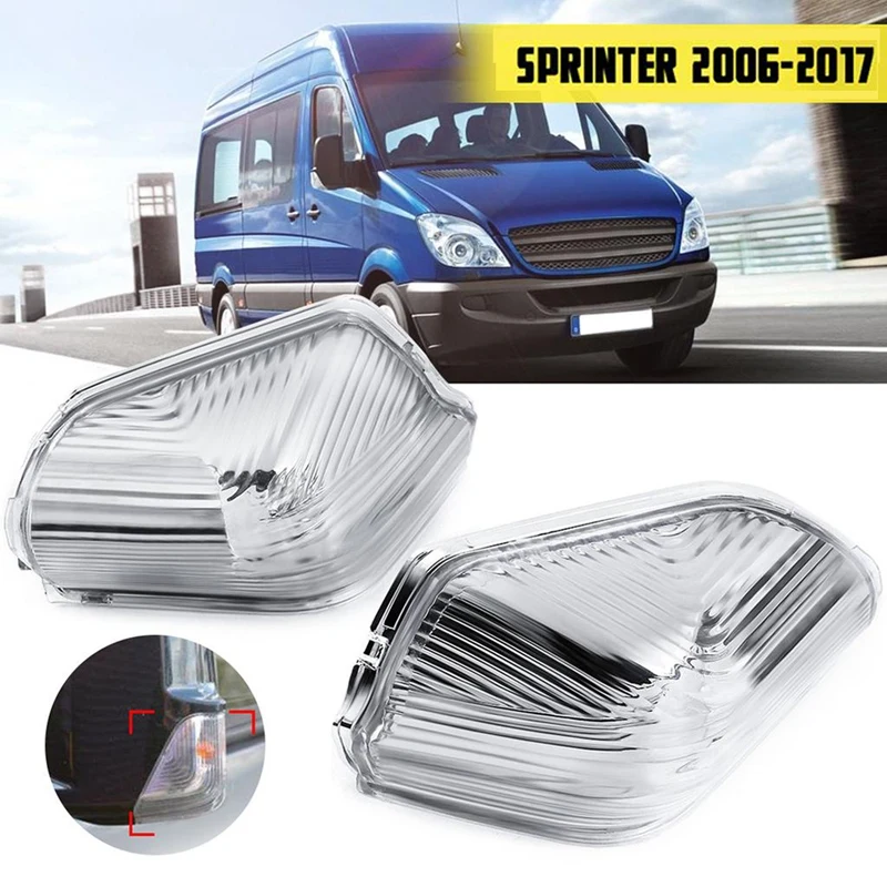 Rearview Mirror Signal Light Shell For Mercedes Sprinter Crafter 06-17 E0953049A E0953050A A0018228920 A0018229020