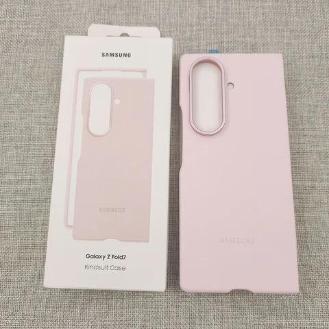 Чехол для Samsung Z Fold 6 7 5G, оригинальный чехол из искусственной кожи, полный защитный противоударный чехол для телефона Galaxy Z Fold6 ZFold7 и коробка