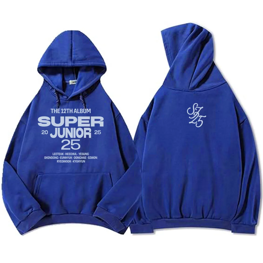 

12TH ALBUM SuperJunior25 Hoodies Korean Boys Band Fashion Sweatshirts Graphic Printing Clothes for Men/Women Autumn Fleece Hoody