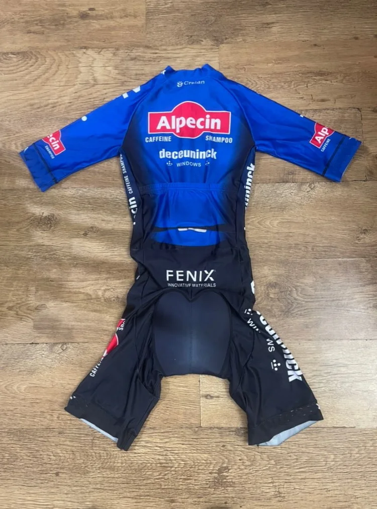 LASER CUT Skinsuit 2022 ALPECIN Deceuninck TEAM  Bodysuit SHORT Cycling Jersey Bike Clothing Maillot Ropa Ciclismo