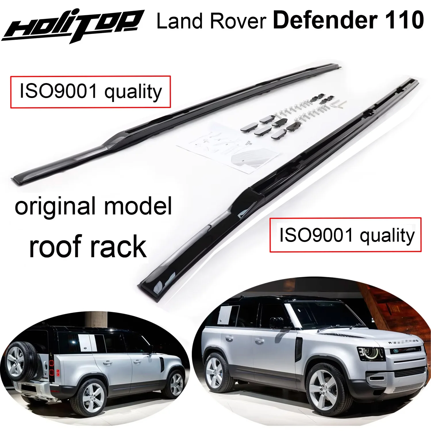 Thicken roof rail bar roof rack for Land Rover Defender 110 2020 2021 2022,thicken aluminum alloy,very strong,can load 150kg